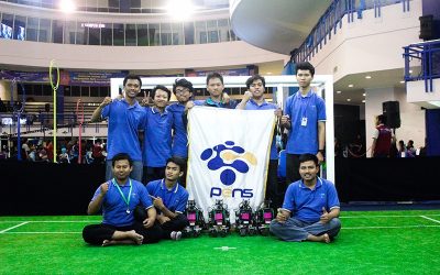 Taklukkan ALFAROBI, EROS Raih Juara Pertama KRSBI Humanoid