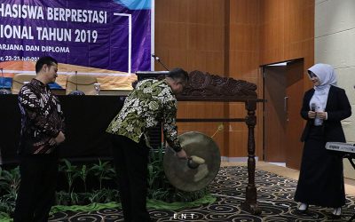 Pemukulan Gong, Resmikan Pembukaan Pilmapres Nasional 2019