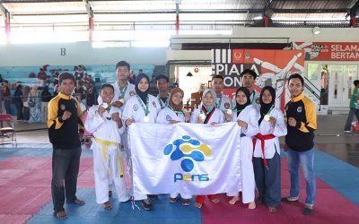 10 Mahasiswa PENS Sabet 10 Medali Piala Koni Surabaya Cabor Taekwondo