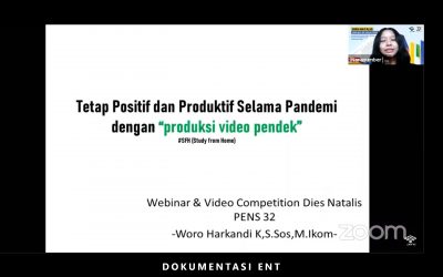 Dalam Rangka Memeriahkan Dies Natalis PENS ke-32, UKM Cinemascope Helat Webinar dan Video Competition