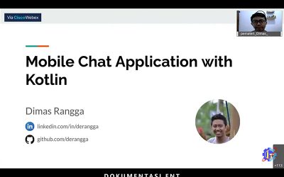 Bagikan Wawasan Tentang Mobile Chat App Development, HIMIT PENS Helat Webinar