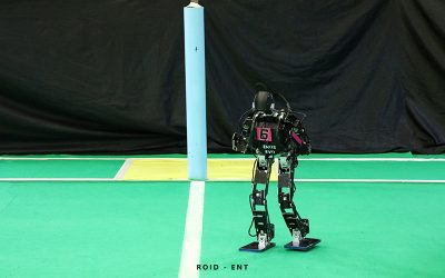 EROS Takluk di Tangan Krakatau FC dari UTI pada Babak Semifinal KRSBI Humanoid Kategori Lomba Lari 12 Meter