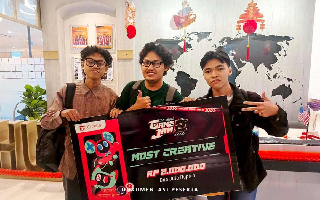 Gapai Prestasi Gemilang, Mahasiswa PENS Sukses Meraih Juara Most Creative di Ajang Garena Game Jam 2